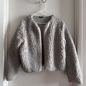 Wild Fable Gray Faux Fur Coat